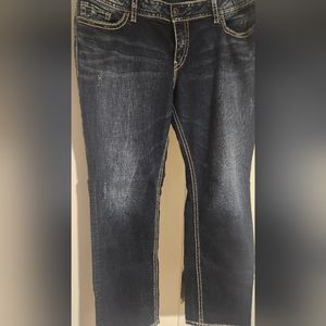 Silver Jeans Co Mid Rise Straight Leg